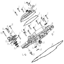 Подбор запчастей  Правая крышка Картера ZS194MQ (NC450) #1 Двигатели