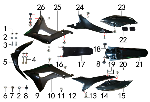 Облицовка черная