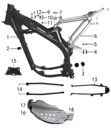 Подбор запчастей Рама Z8 21/18 (101290015) Z8 BSE