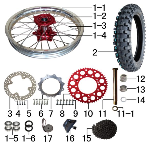 Колесо заднее