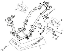 Подбор запчастей Рама Кузов/Электрика Symphony SR-125 (AZ12W1-T) до 2017 Symphony SR-125 SYM