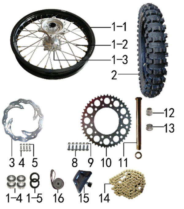 Колесо заднее