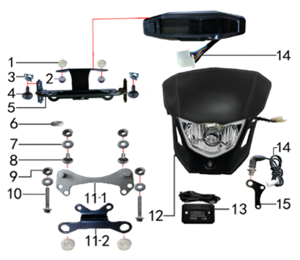 Фара и приборная панель