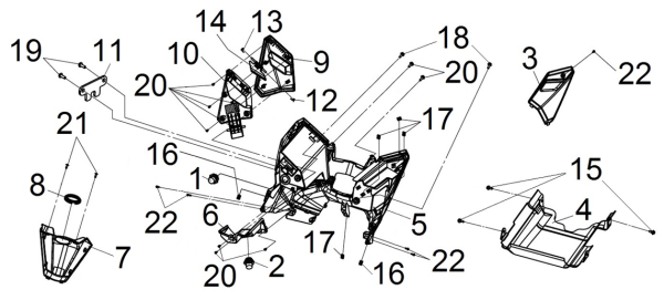 Передние багажные ёмкости