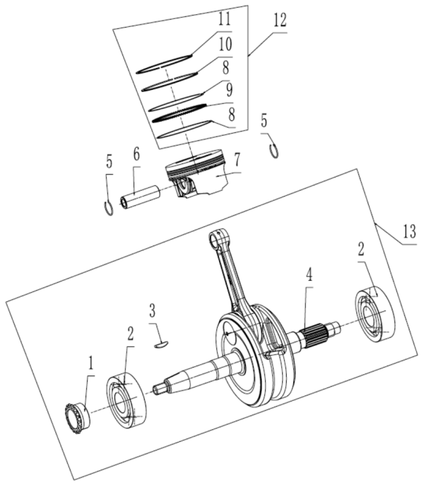 Коленвал / поршень