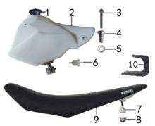 Подбор запчастей Бак и седло Z3 V (101210078) Z3V BSE