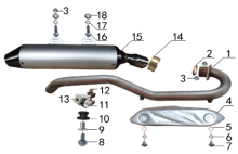 Подбор запчастей Выхлопная система PH12A Z1 (101250048) Z1 BSE