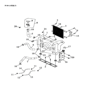 Подбор запчастей Радиатор QR 300 Access Motor