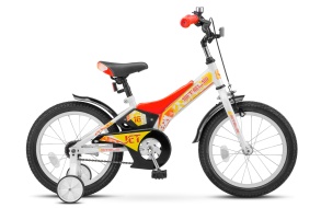 Детский велосипед STELS Jet 16" Z010 9" Фиолетовый/оранжевый