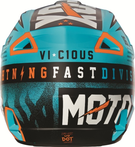 Мотошлем подростковый Fox V1 Vicious Youth Helmet Aqua M