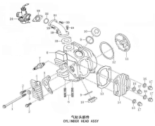 Подбор запчастей Головка цилиндра ZS154FMI-2 (BS125) [30.114.2459] Двигатели